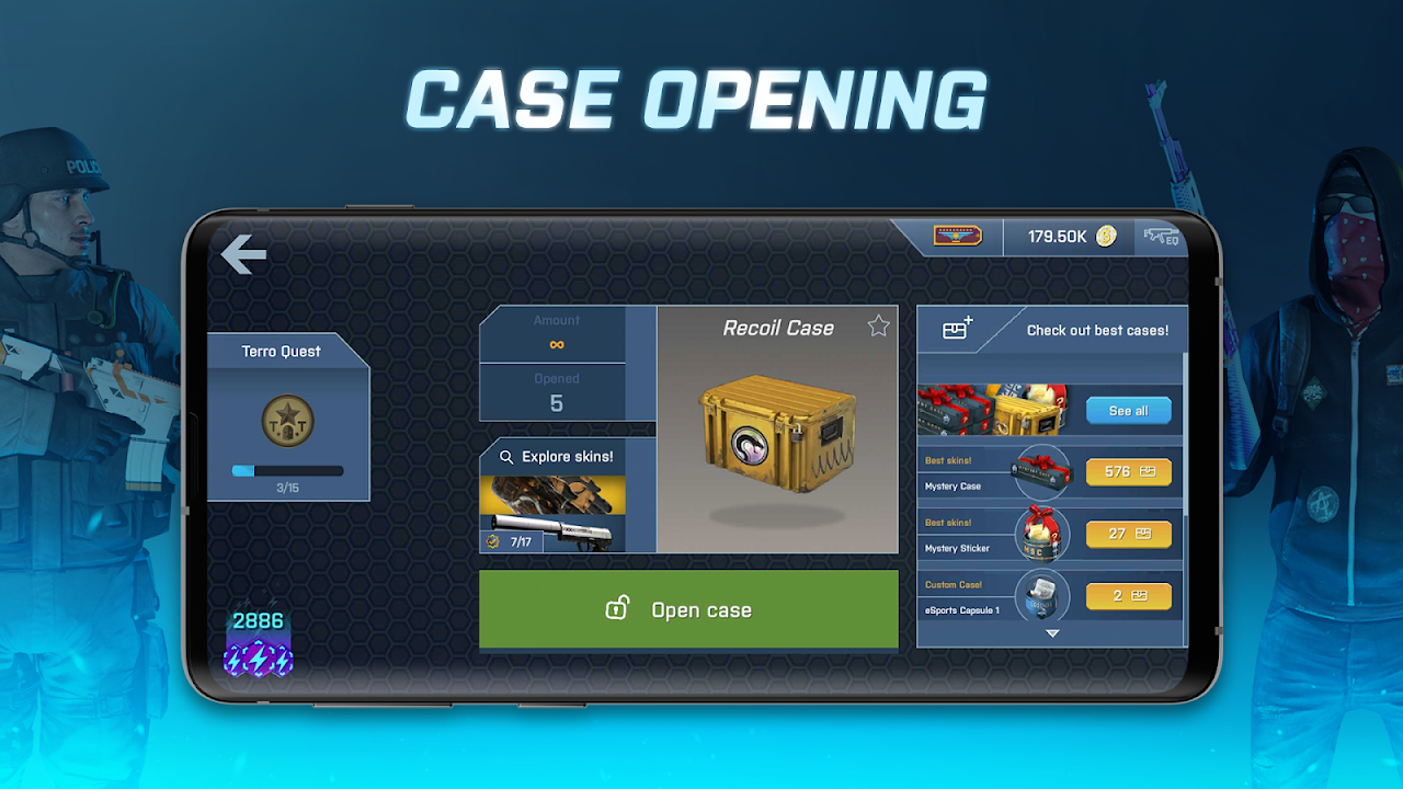 Case Opener - skins simulator скачать бесплатно Утилиты на Android из  каталога RuStore от Efez Games