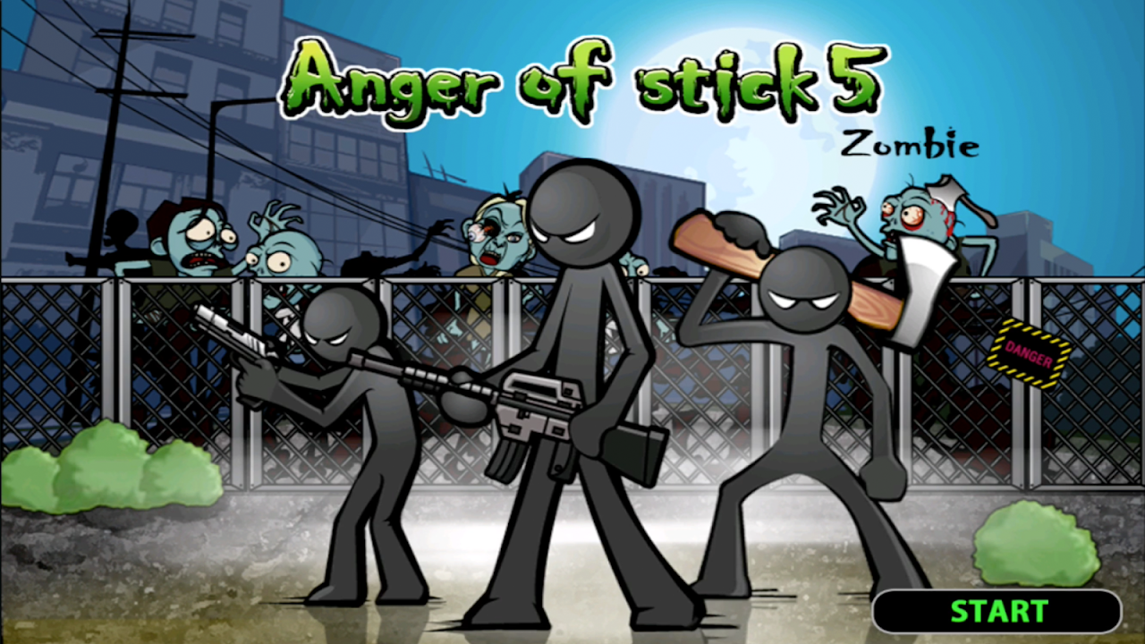 Anger of stick 5 : zombie скачать бесплатно Экшен на Android из каталога  RuStore от J-PARK