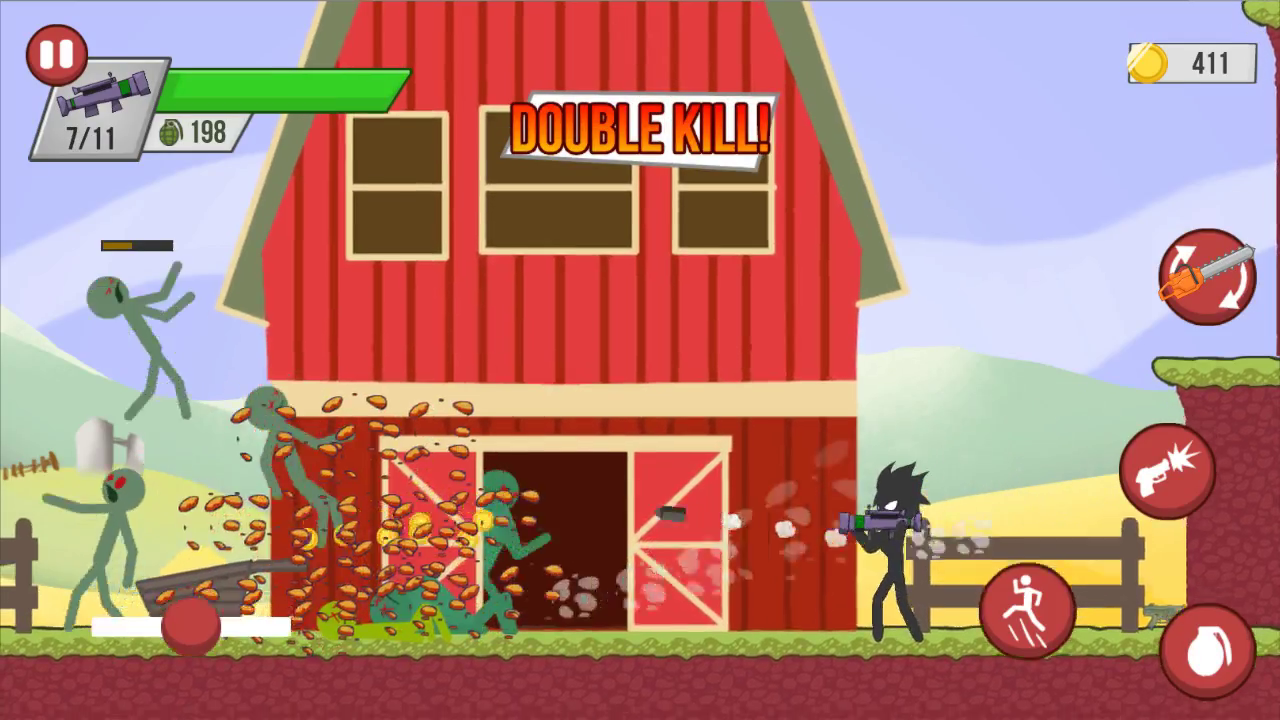 Stickman Zombie Shooter скачать бесплатно Экшен на Android из каталога  RuStore от Aurecas