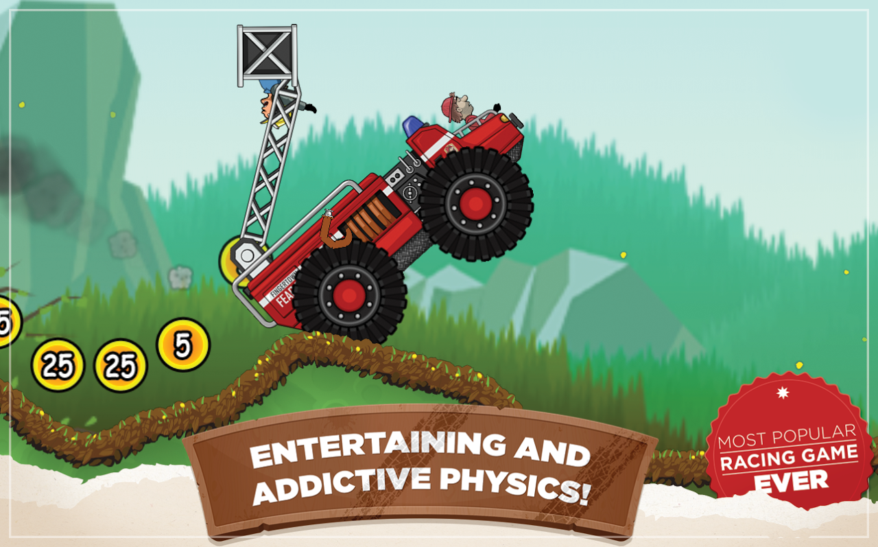 Hill Climb Racing скачать бесплатно Гоночные на Android из каталога RuStore  от Fingersoft