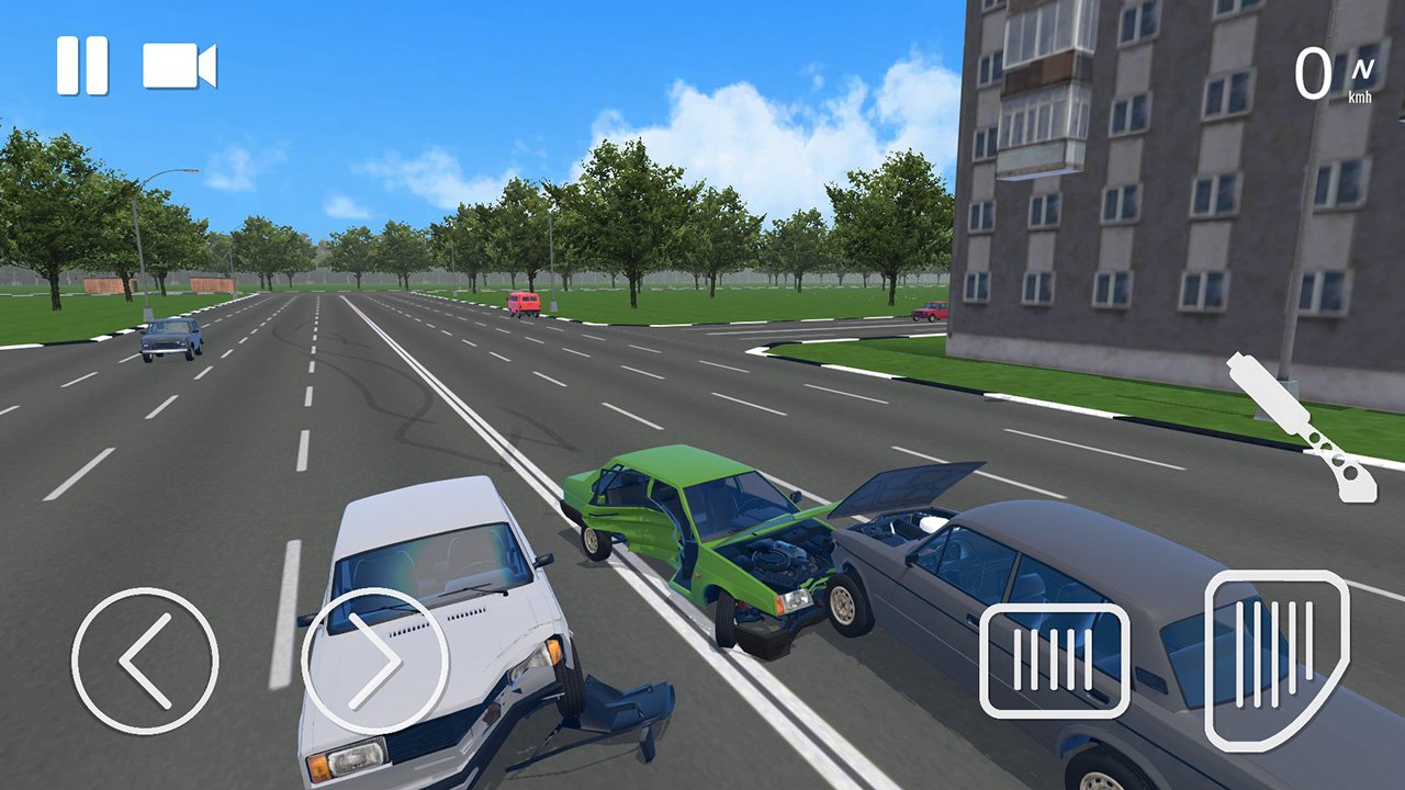 Russian Car Crash Simulator скачать бесплатно Симуляторы на Android из  каталога RuStore от Aptoide