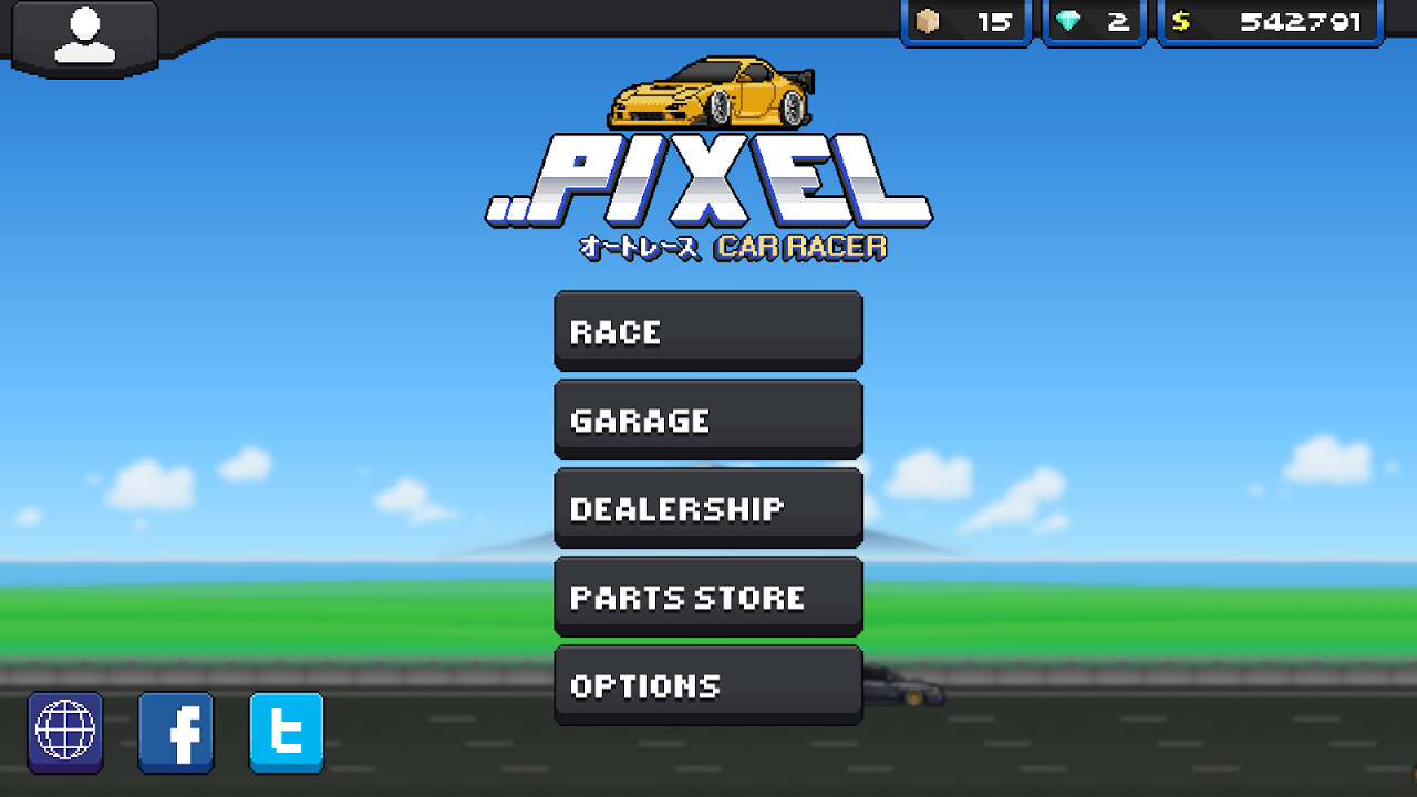 Pixel Car Racer скачать бесплатно Гоночные на Android из каталога RuStore  от Studio Furukawa