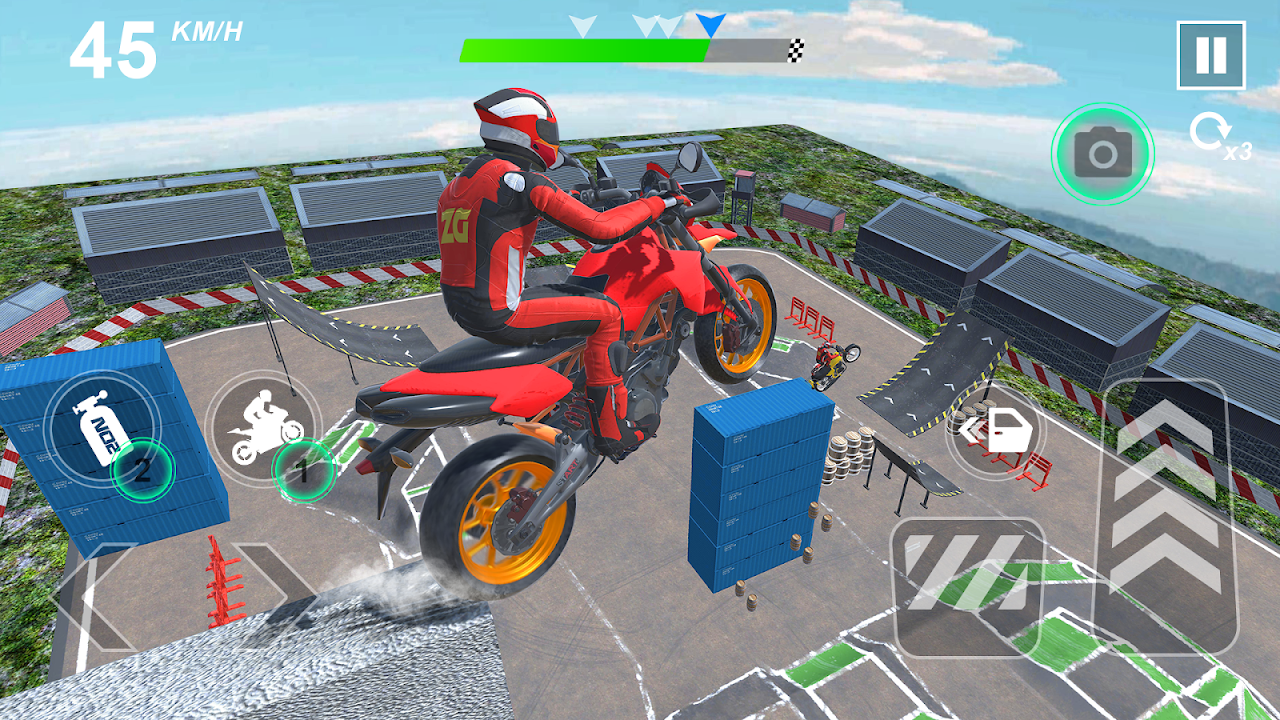 GT Moto Stunt 3D скачать бесплатно Симуляторы на Android из каталога  RuStore от Zego Global Publishing