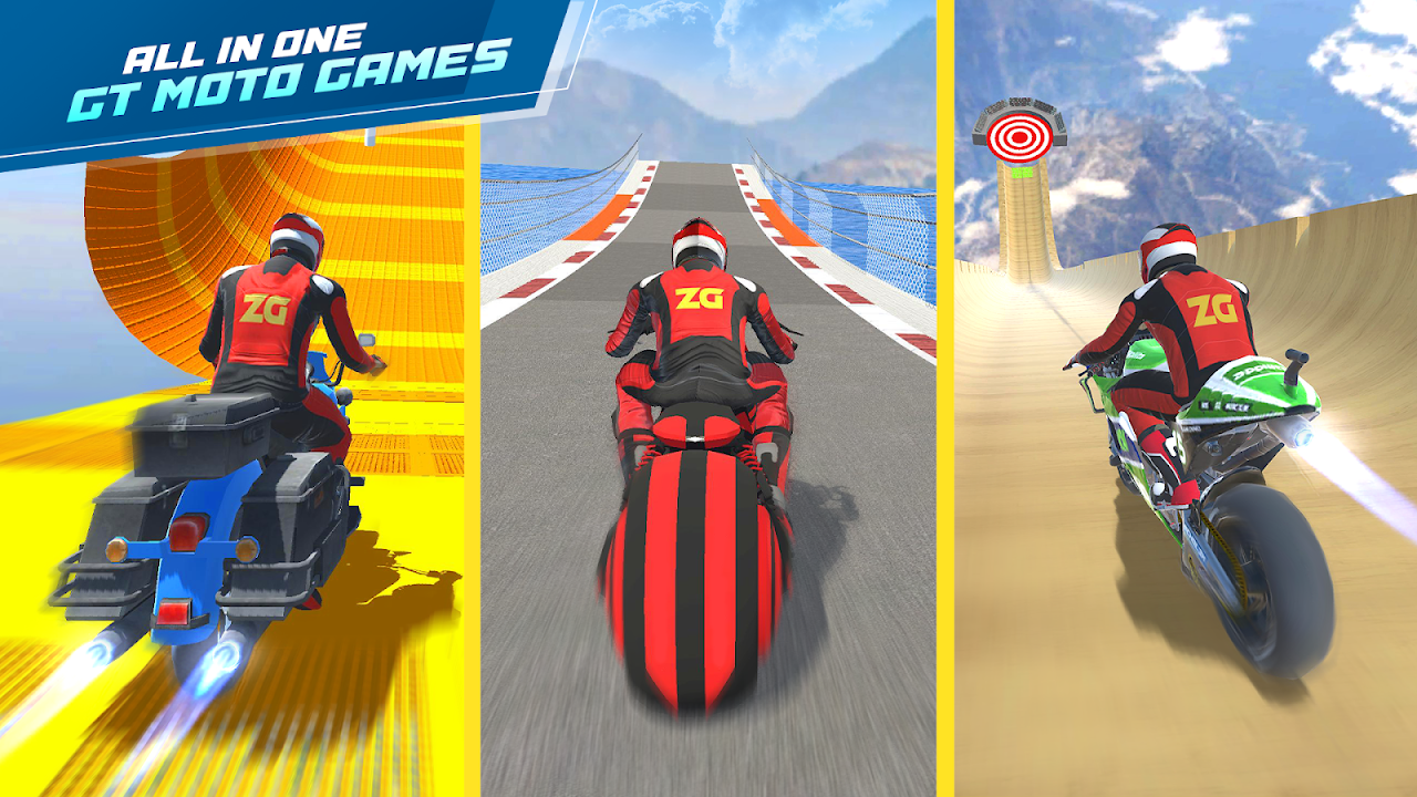 GT Moto Stunt 3D скачать бесплатно Симуляторы на Android из каталога  RuStore от Zego Global Publishing