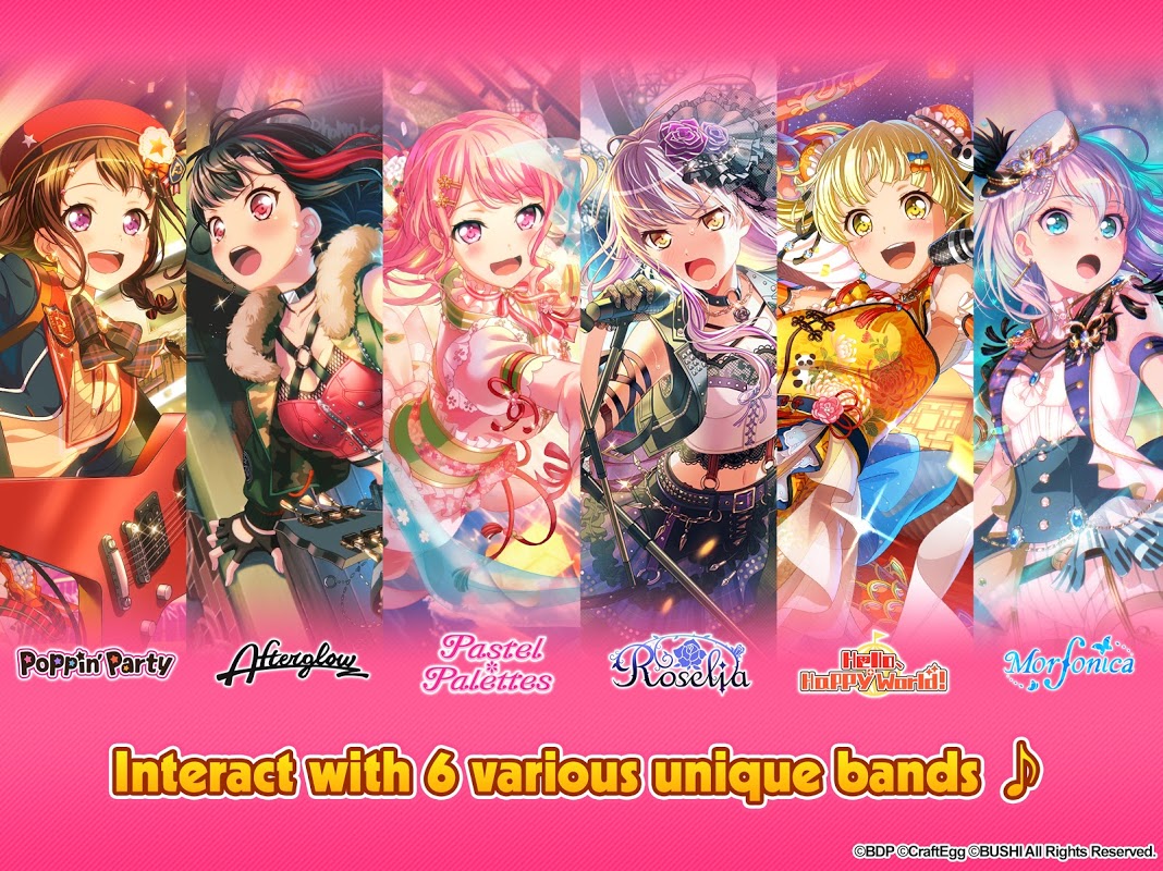 BanG Dream! скачать бесплатно Детские на Android из каталога RuStore от  Bushiroad International Pte Ltd