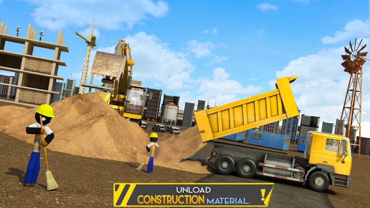 Stickman City Construction Excavator скачать бесплатно Симуляторы на  Android из каталога RuStore от GamePark