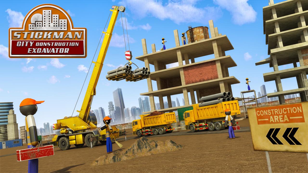 Stickman City Construction Excavator скачать бесплатно Симуляторы на Android  из каталога RuStore от GamePark