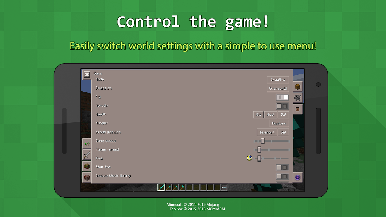 Toolbox для Minecraft: PE скачать бесплатно Утилиты на Android из каталога  RuStore от MCMrARM