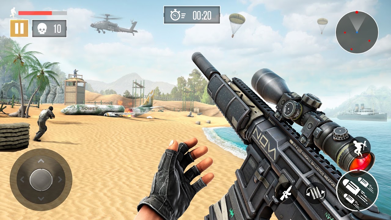 FPS Commando Secret Mission скачать бесплатно Экшен на Android из каталога  RuStore от Hazel Mobile Games