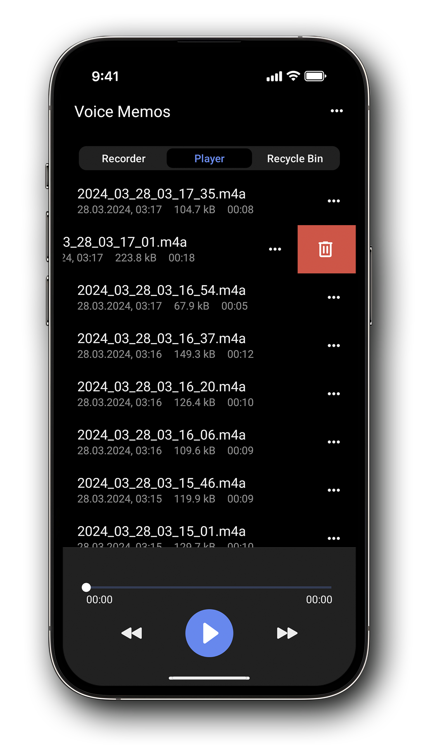 Диктофон (Right Voice Memos) скачать бесплатно Полезные инструменты на  Android из каталога RuStore от Goodwy