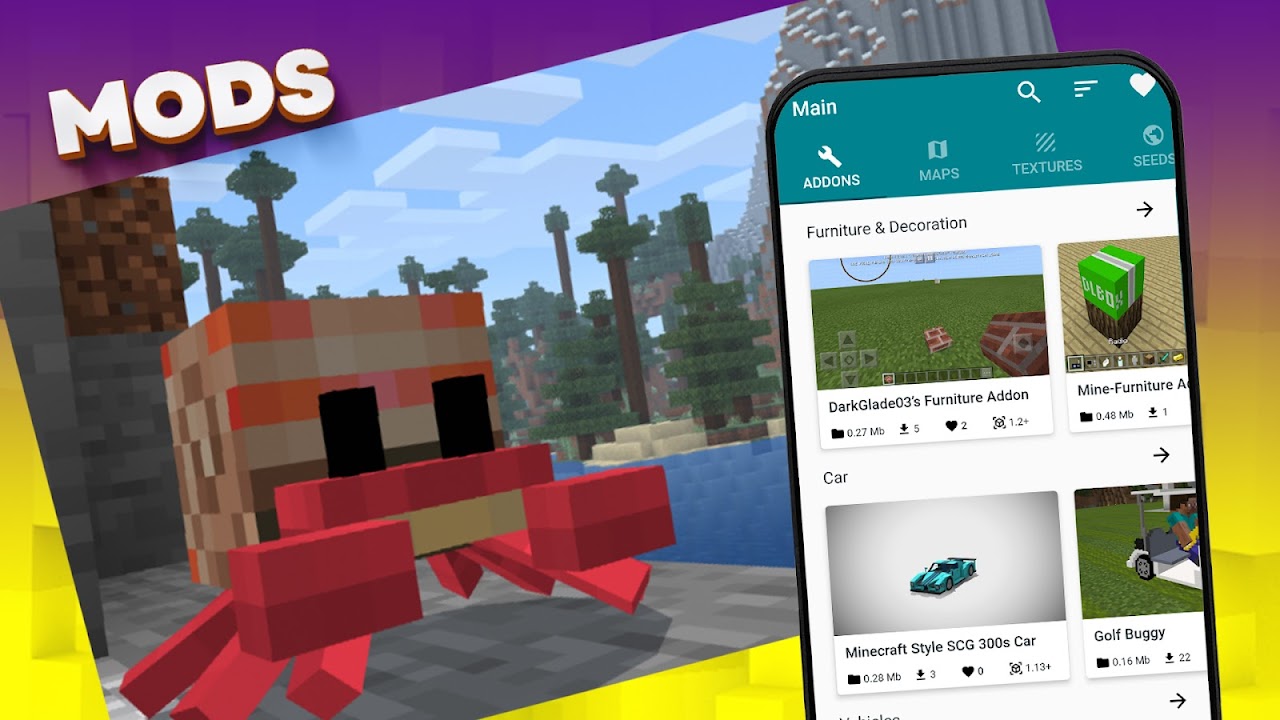 Mods, maps skins for Minecraft скачать бесплатно Утилиты на Android из  каталога RuStore от ALOE