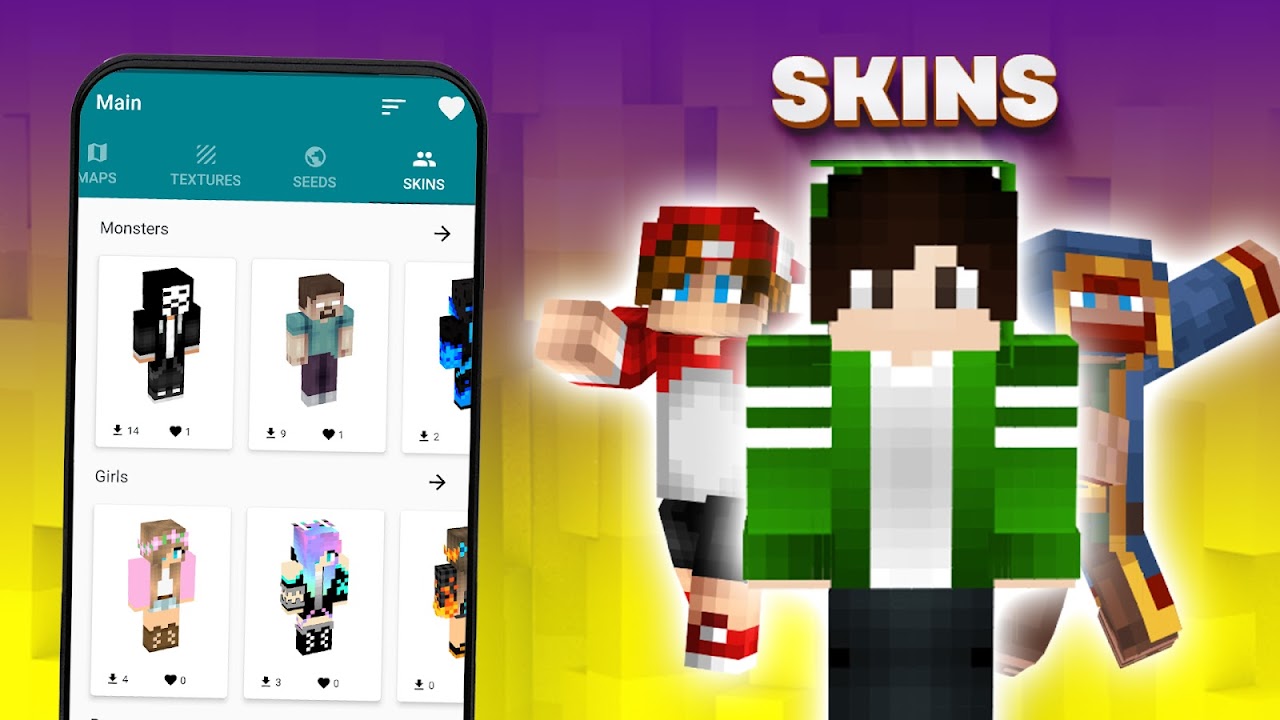 Mods, maps skins for Minecraft скачать бесплатно Утилиты на Android из  каталога RuStore от ALOE