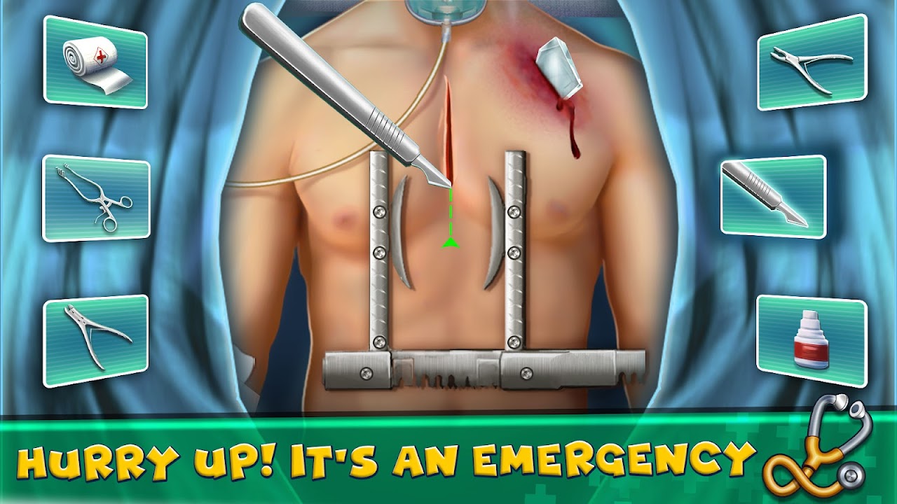 ER Doctor: Heart Surgery Games скачать бесплатно Симуляторы на Android из  каталога RuStore от GAMEXIS