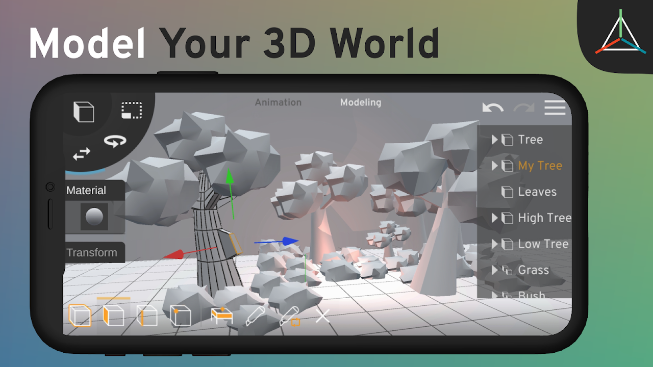 Prisma3D - 3D Modeling скачать бесплатно Полезные инструменты на Android из  каталога RuStore от Prisma3D