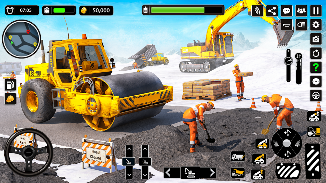 Snow Offroad Construction Game скачать бесплатно Симуляторы на Android из  каталога RuStore от GamePark