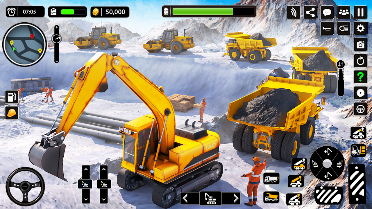 Snow Offroad Construction Game скачать бесплатно Симуляторы на Android из  каталога RuStore от GamePark