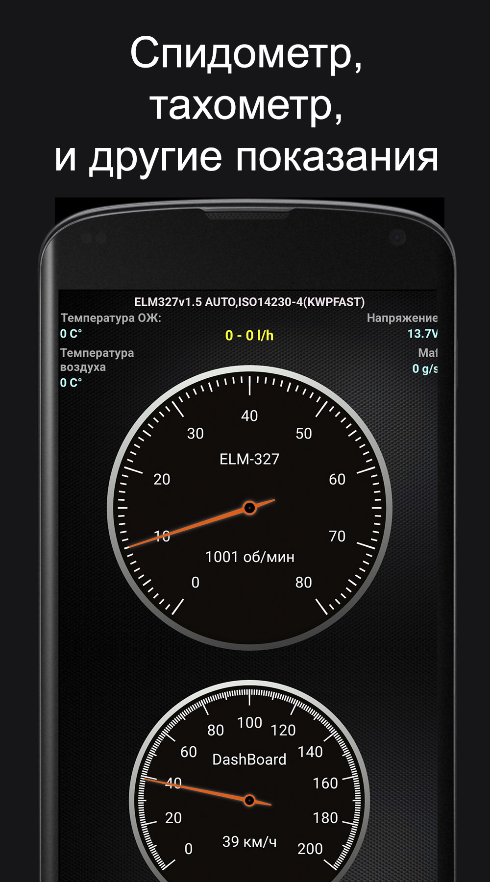 Панель приборов ELM-327 Lite скачать бесплатно Транспорт и навигация на  Android из каталога RuStore от Калинко Владимир Сергеевич