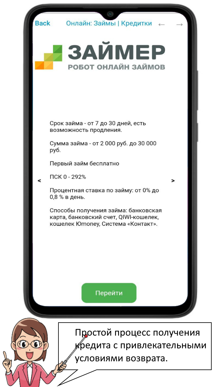 Онлайн Займы Кредиты Кредитки - История МФО скачать бесплатно Финансы на  Android из каталога RuStore от Gleb Fisher