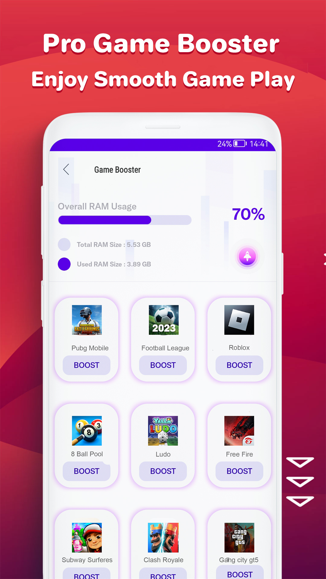 Game Booster Pro - PUBG GFX Tools скачать бесплатно Полезные инструменты на  Android из каталога RuStore от BestAppsStudio