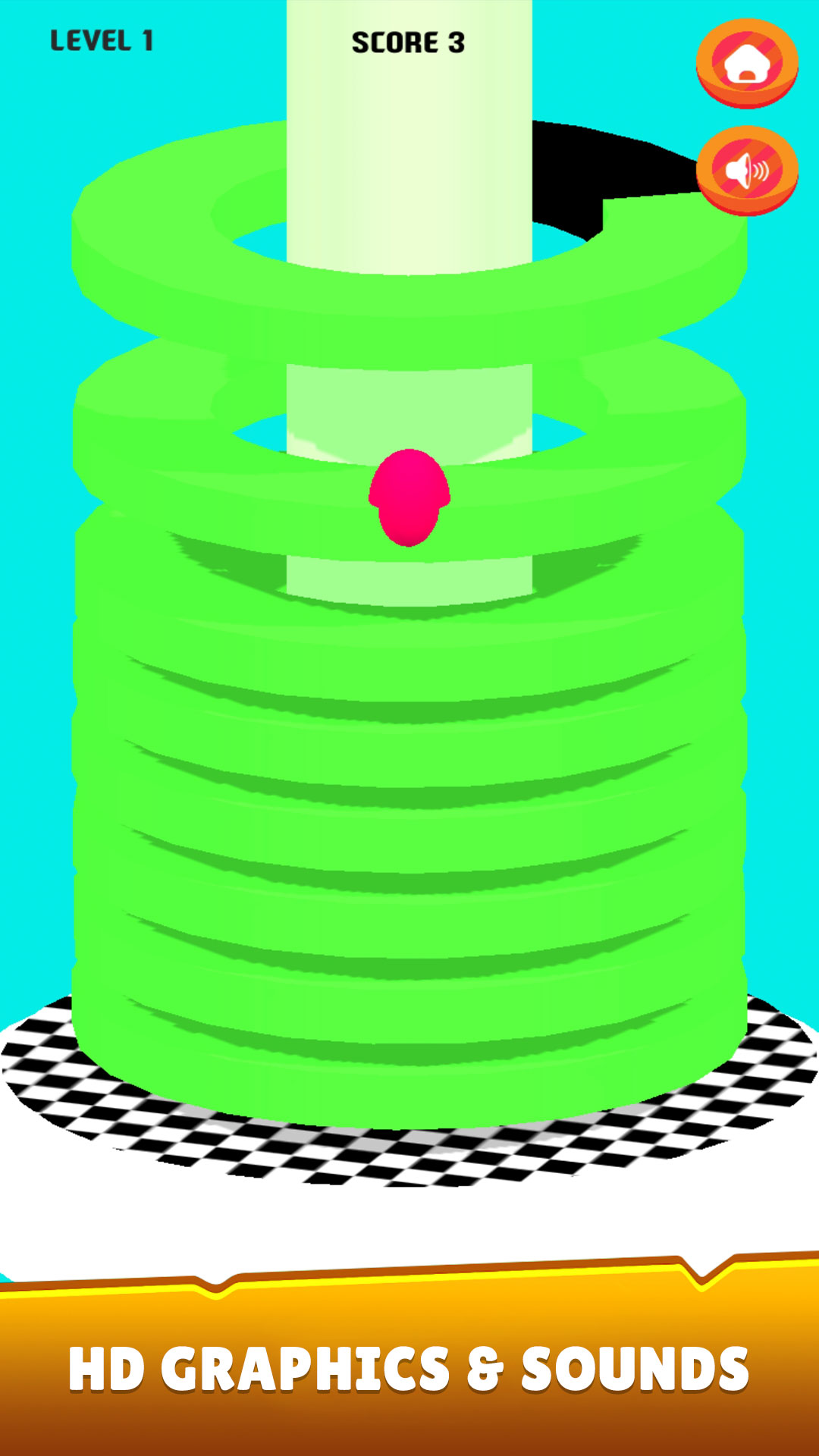 Stack Ball 3D - Helix Tower скачать бесплатно Казуальные на Android из  каталога RuStore от BestAppsStudio