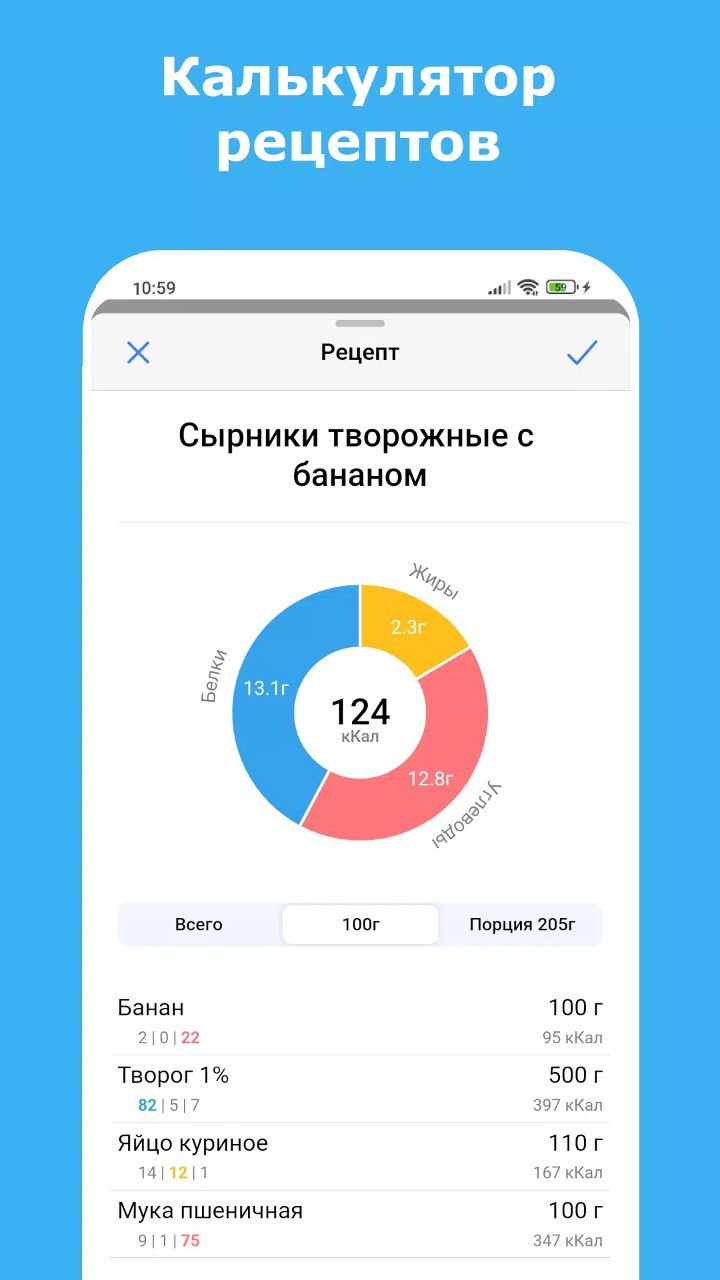 EatFit Calorie counter скачать бесплатно Здоровье на Android из каталога  RuStore от SingApp