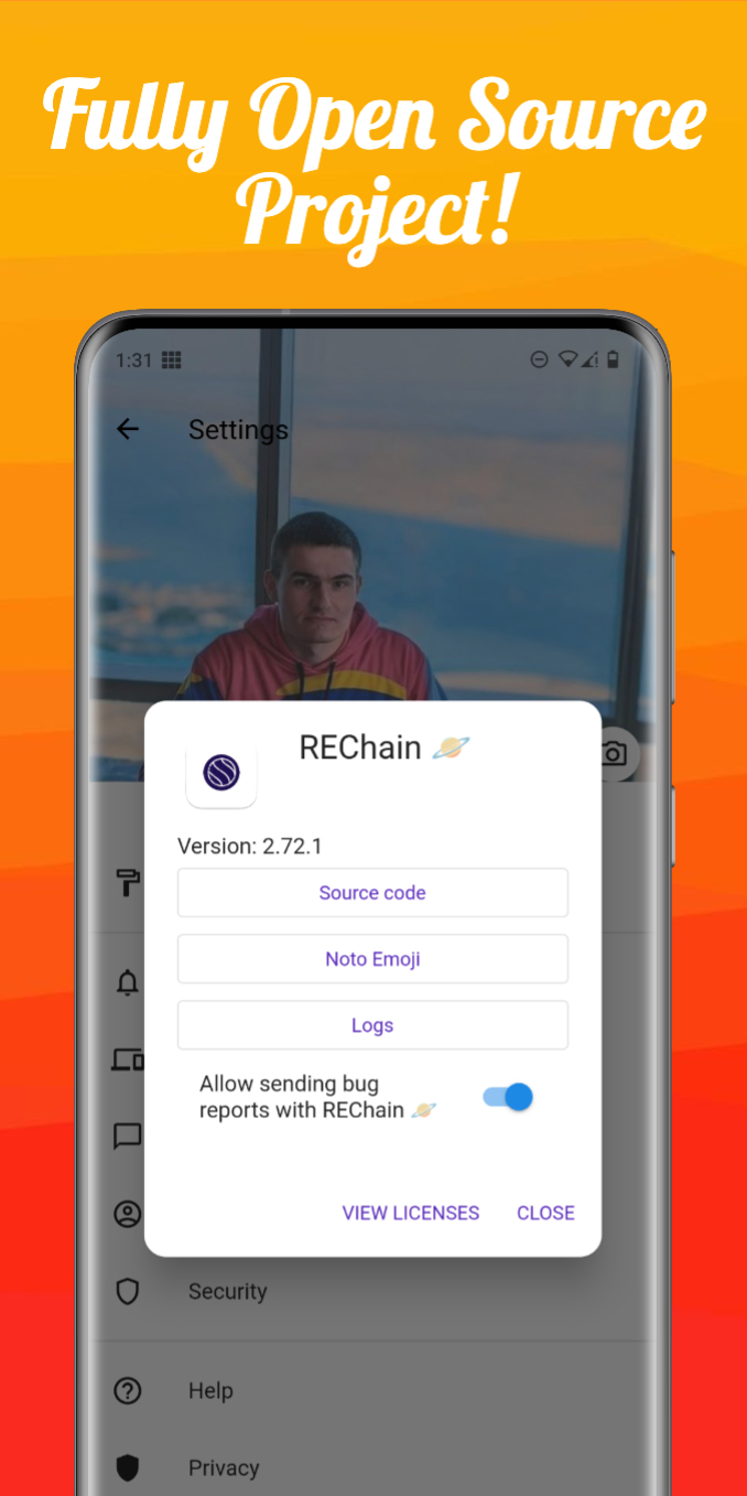 REChain.Online скачать бесплатно Общение на Android из каталога RuStore от  Сорокин Дмитрий Олегович