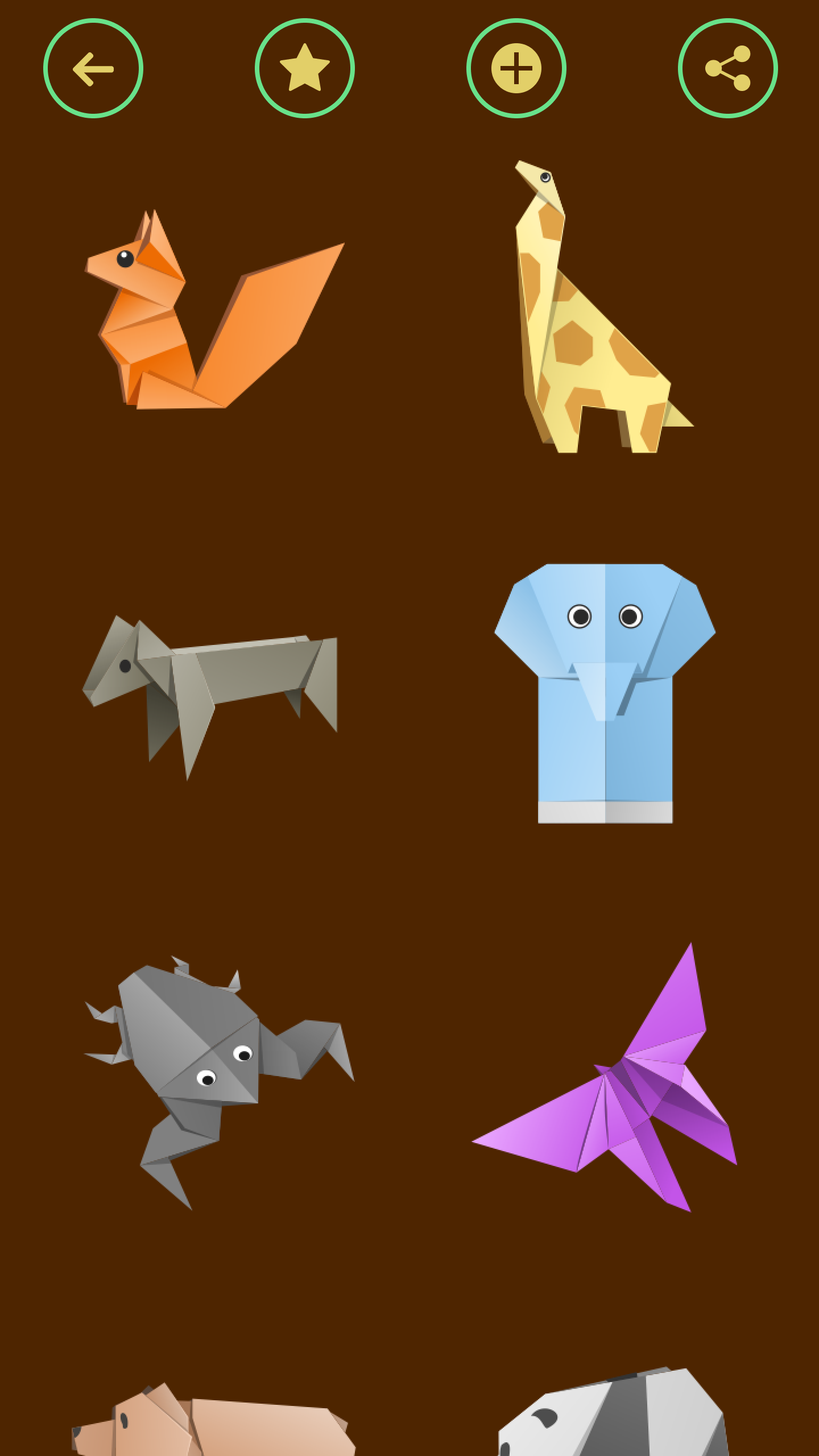 Оригами Животных из бумаги