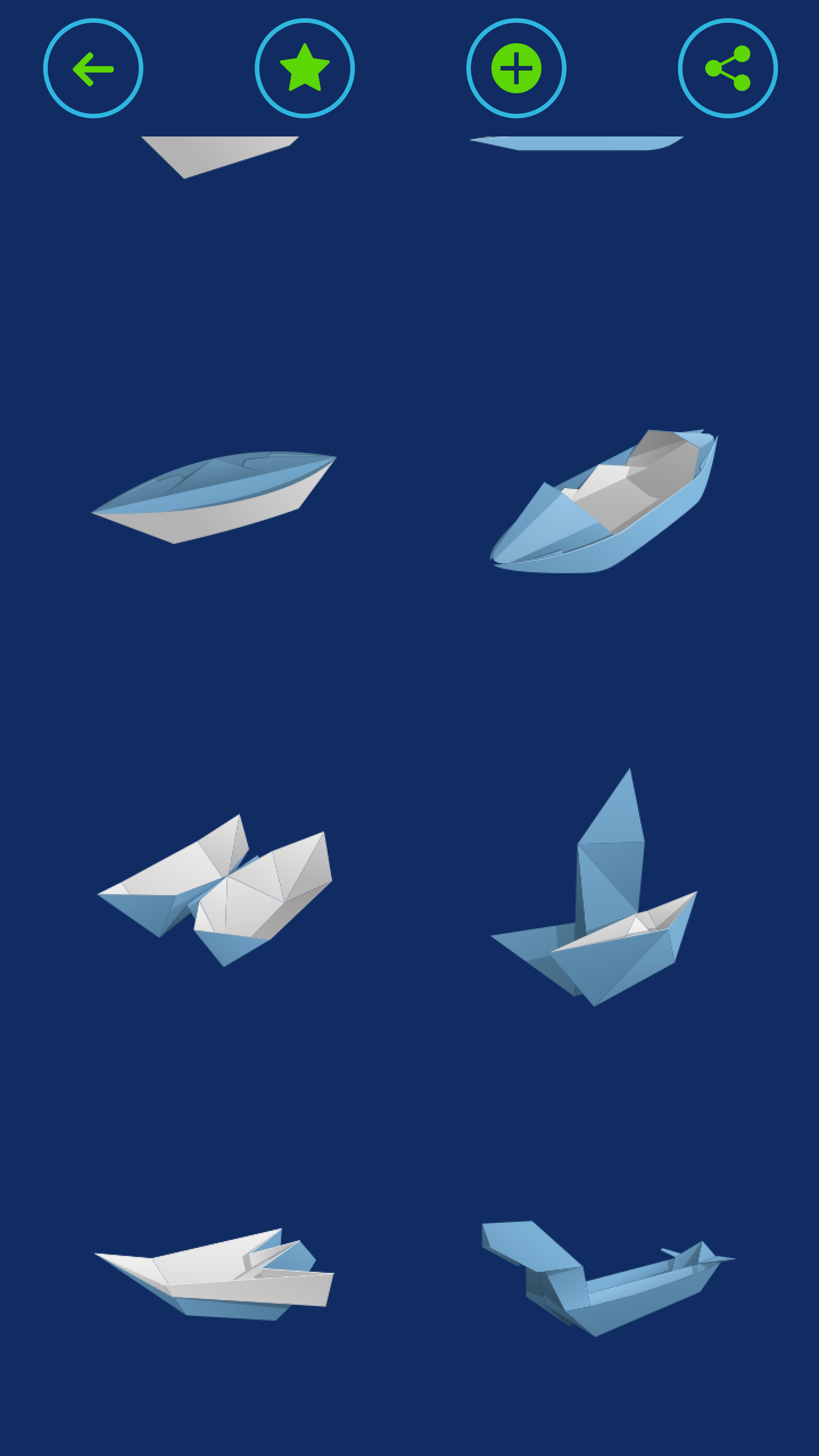 Изображение: Оригами плавающие корабли