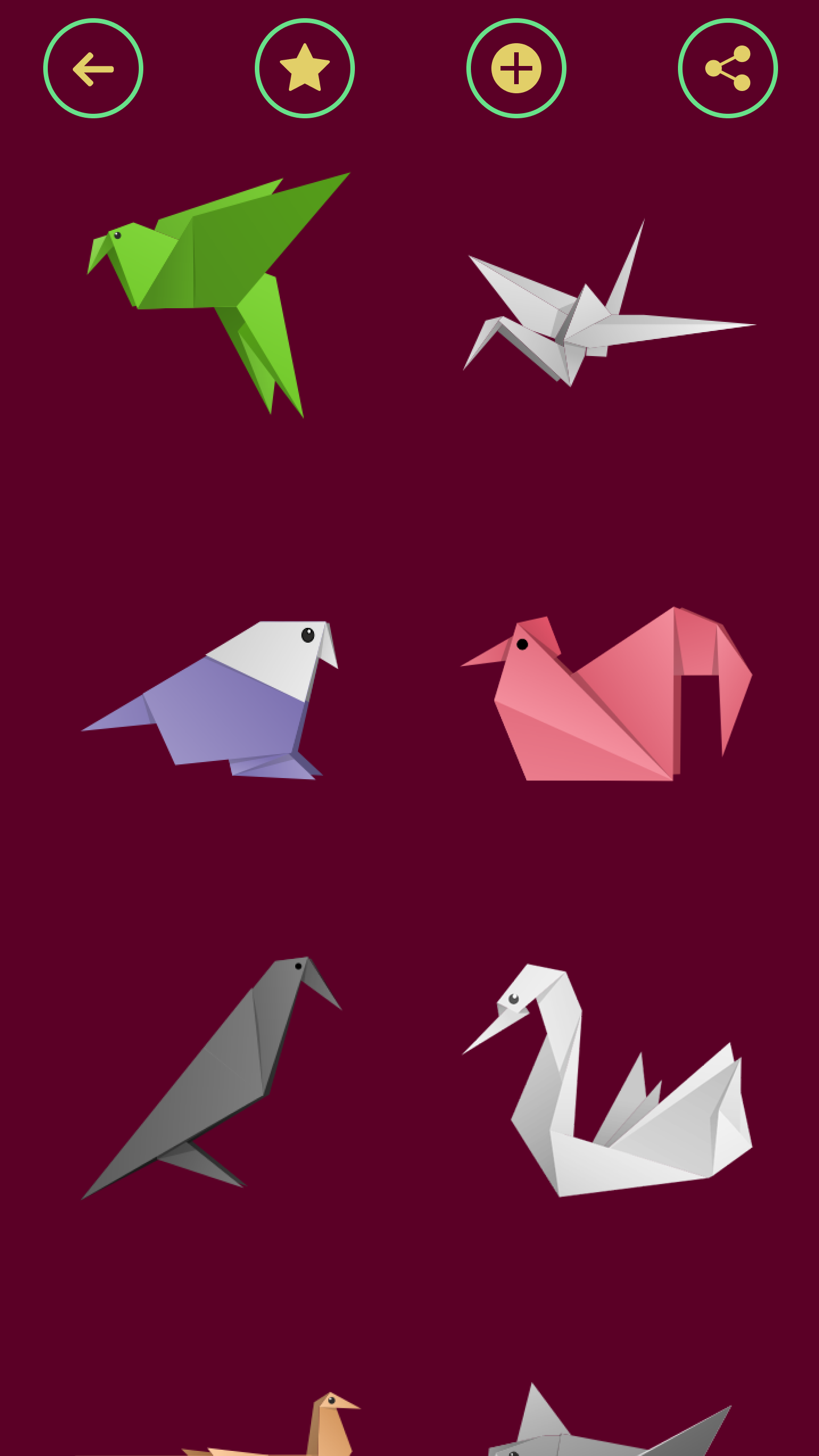 Изображение: Оригами Птицы из Бумаги