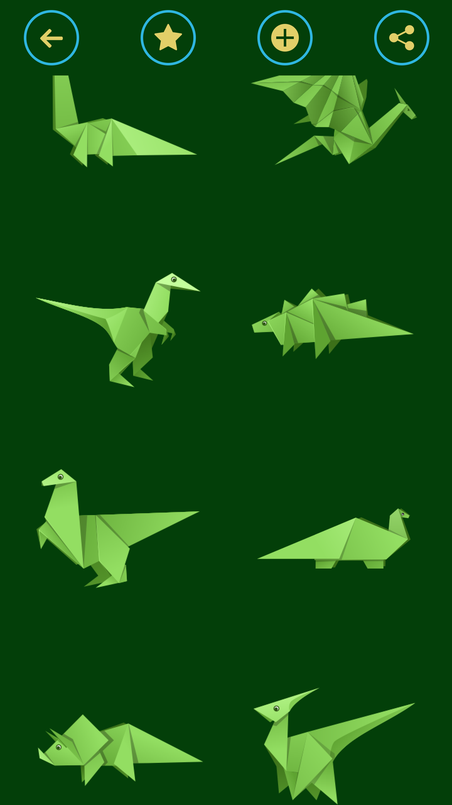 Изображение: Оригами Динозавры и Драконы