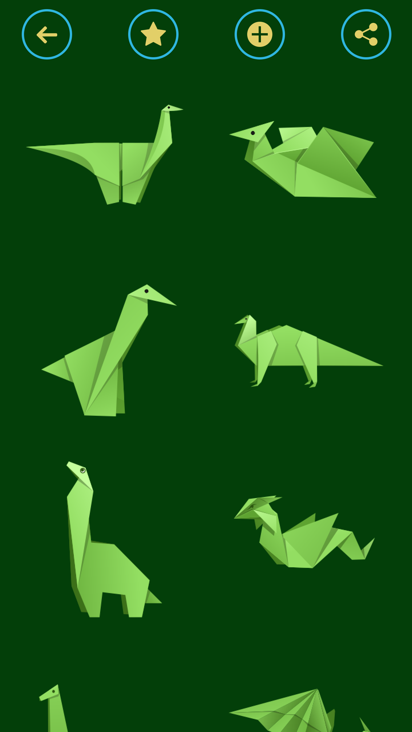 Изображение: Оригами Динозавры и Драконы