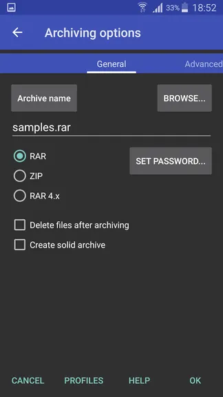 Скриншот RAR 4
