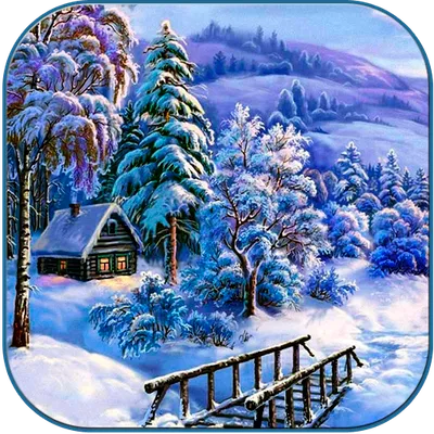 Winter snow. Live video wallpaper