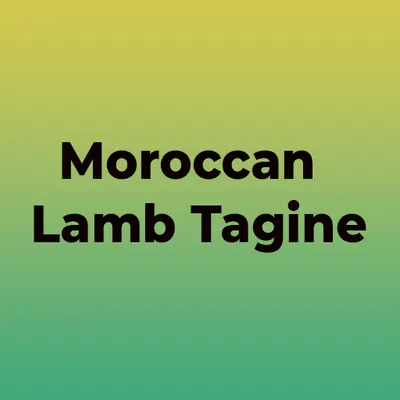 Moroccan Lamb Tagine