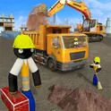 Stickman City Construction Excavator логотип