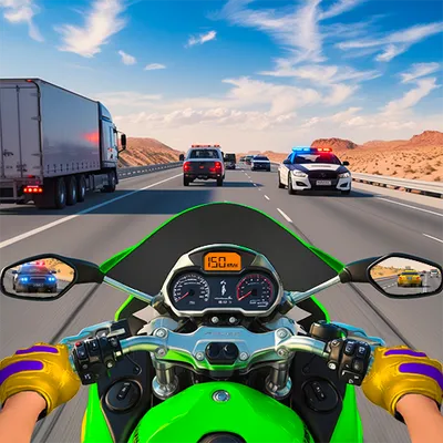  3D Bike Racing: Highway Bike Race Game: Moto Race