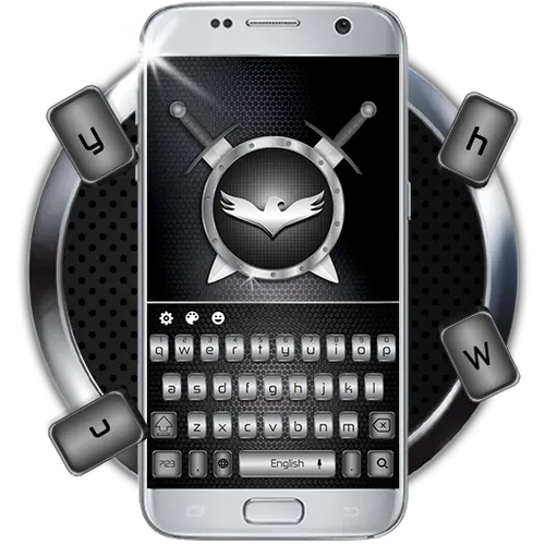 Grey Glitter Keyboard Theme — иконка