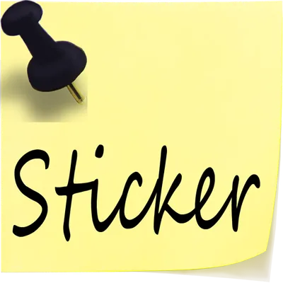 Sticker widget