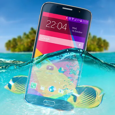 Underwater Phone Screen effect