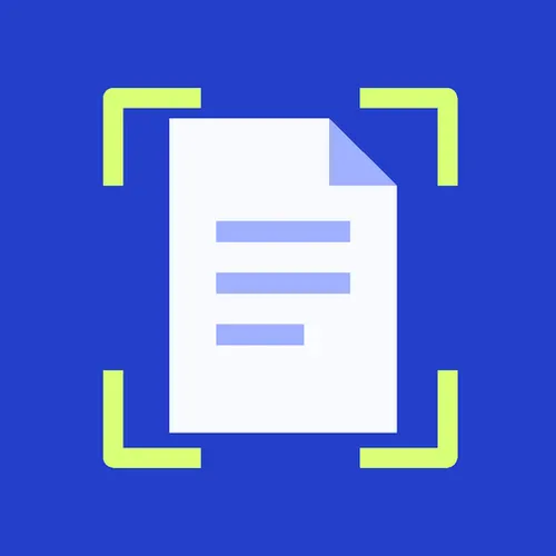 Сканер — документы в PDF — иконка