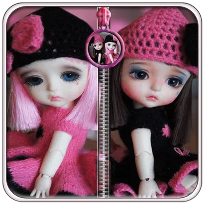 Cute Dolls Lock - Zipper