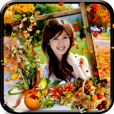 Autumn photo frames