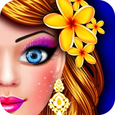 Flower Doll Fashion Show Salon Dress Up Game