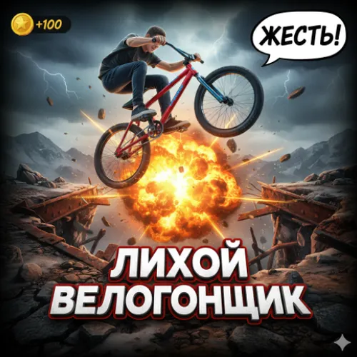 Лихой Велогонщик: Смертельный Трюк — иконка