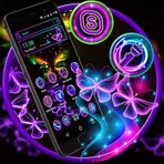 Glow Butterfly Launcher Theme логотип