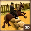 Mounted Jockey Horse Racing логотип