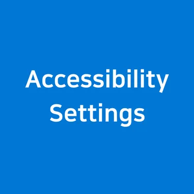 Accessibility Settings Shortcut