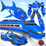 Shark Robot Car Transform Game логотип