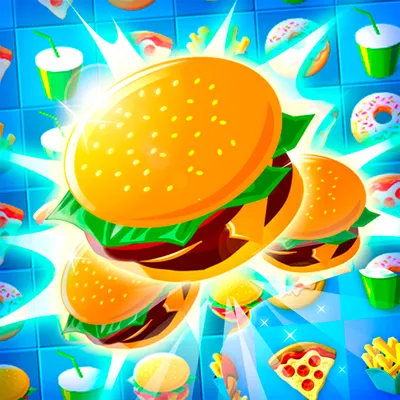 Crush The Burger Match 3 Game