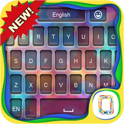 Multicolor keyboard theme